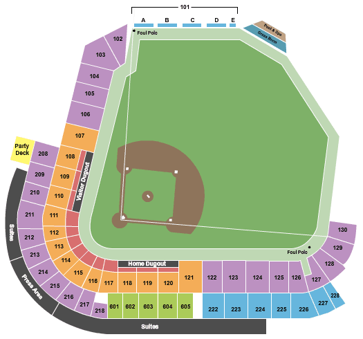 Fresno Grizzlies vs. Visalia Rawhide