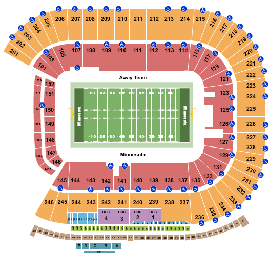 Minnesota Golden Gophers vs. Northwestern Wildcats