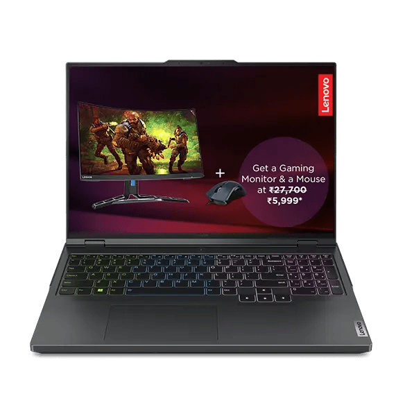 Lenovo Legion Pro 5 16" Gen 13 - Intel i7, Onyx Grey - Gaming Laptop | Gaming PC - Intel® Core™ i7 - 1 TB SSD - 32 GB RAM - 16 in | 82WKXA01IN