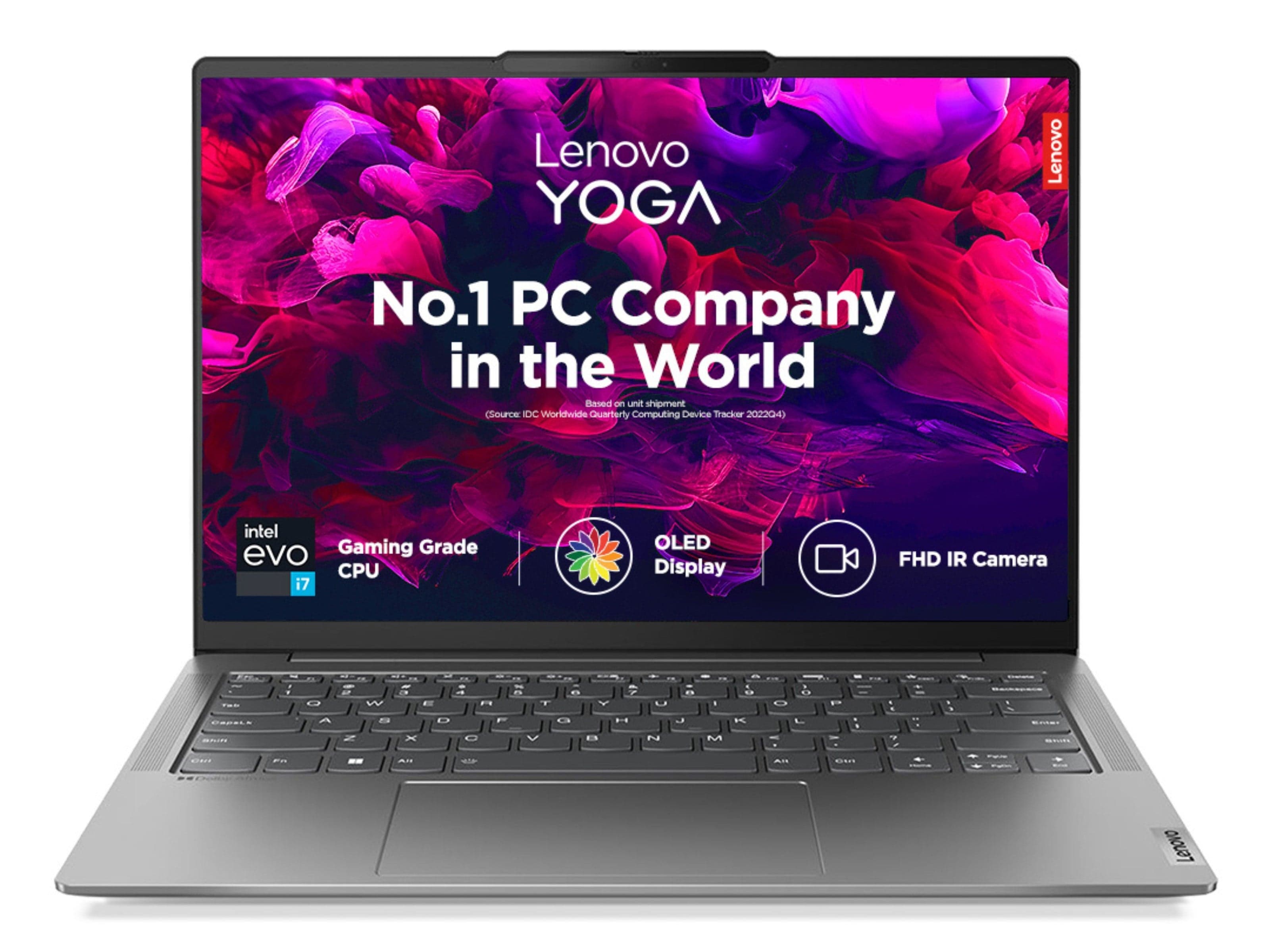 Lenovo Yoga Slim 6i 13th Gen, 35.56cms - Intel i7, Storm Grey - Laptop - Intel® Core™ i7 - 1 TB SSD - 16 GB RAM - Windows 11 Home | 83E0XA14IN