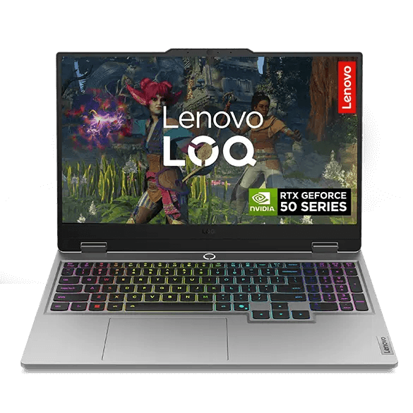 Lenovo LOQ 14th Gen, 39.62cms, Luna Grey - Gaming Laptop | Gaming PC - Intel® Core™ i7 - 1 TB SSD - 16 GB RAM - Windows 11 Home | 83JE00U6IN