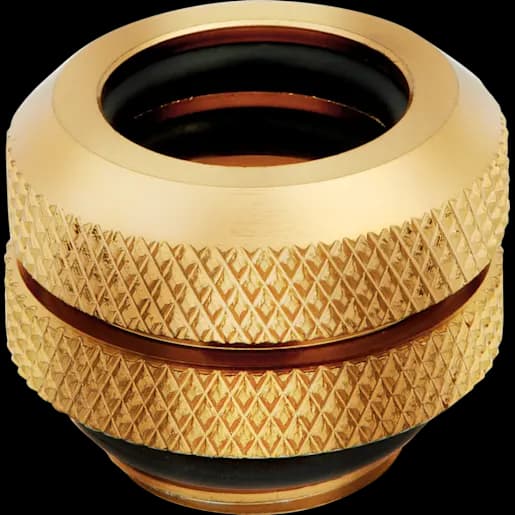 CORSAIR Hydro X Series XF Hardline 12mm OD Fitting Four Pack - Gold