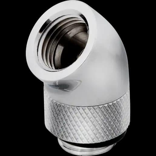 CORSAIR Hydro X Series 45° Rotary Adapter Twin Pack - Chrome