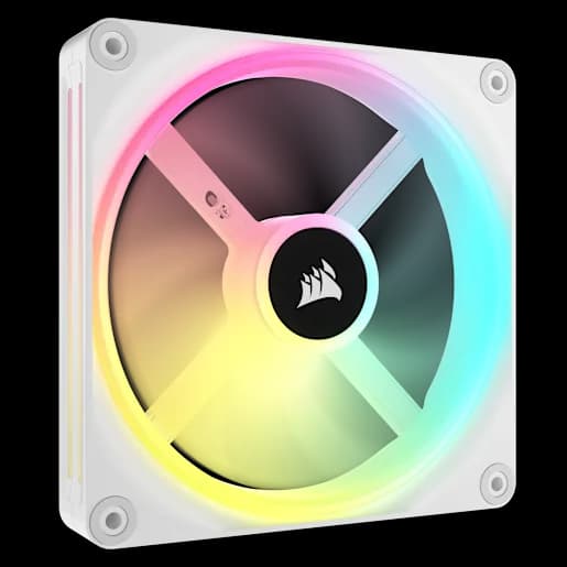 CORSAIR iCUE LINK QX140 RGB 140mm PWM PC Fan Expansion Kit - White