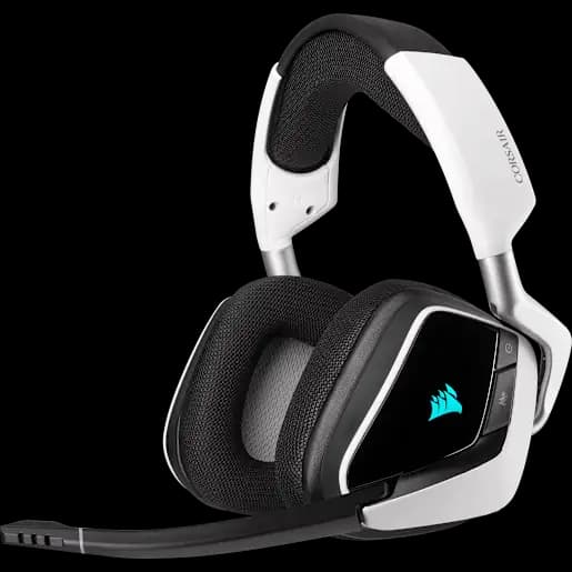 CORSAIR VOID RGB ELITE Wireless Premium Gaming Headset with 7.1 Surround Sound - White