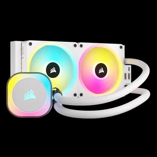 CORSAIR Dissipatore a liquido AIO iCUE LINK H100i RGB - Bianco