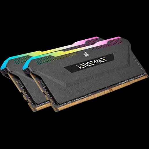 CORSAIR VENGEANCE RGB PRO SL 16GB (2x8GB) DDR4 DRAM Up To 3600MHz C18 Memory Kit – Black