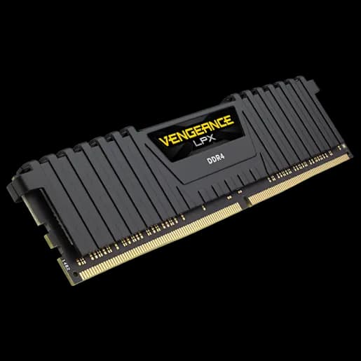 CORSAIR Kit di memoria Nero – C16 2666MHz DRAM DDR4 da 16GB (1 x 16GB) VENGEANCE® LPX