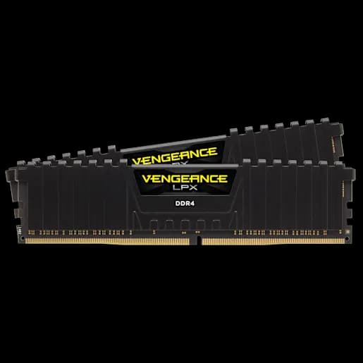CORSAIR Kit di memoria Nero – C13 2133MHz DRAM DDR4 da 16GB (2 x 8GB) VENGEANCE® LPX