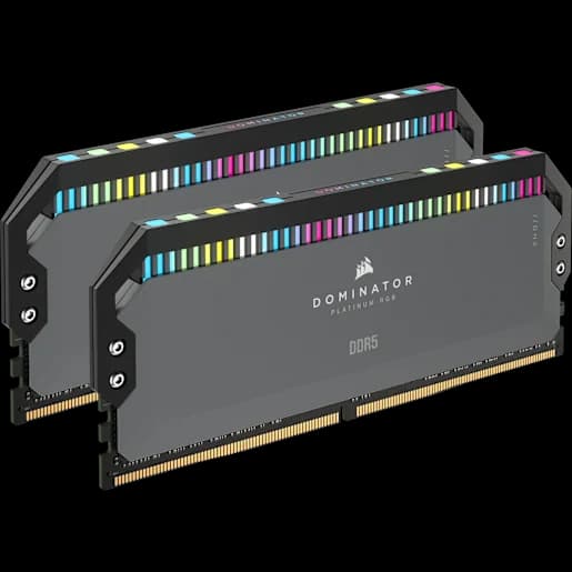 CORSAIR Kit di memoria per AMD DDR5 DRAM DOMINATOR PLATINUM RGB 32GB (2x16GB) 5600MT/s C36, nero