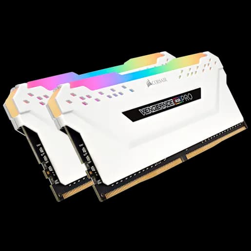 CORSAIR Kit di memoria C16 VENGEANCE® RGB PRO 16 GB (2 x 8 GB) DRAM DDR4 a 2666 MHz - Bianco