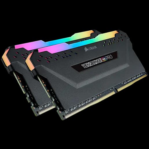 CORSAIR Kit di memoria C16 VENGEANCE® RGB PRO 32 GB (2 x 16 GB) DRAM DDR4 a 2666 MHz - Nero