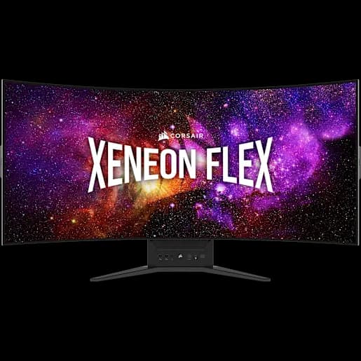CORSAIR XENEON FLEX 45WQHD240 45-Inch Bendable Gaming Monitor, 3440 x 1440, 240Hz, 0.03ms GtG, HDR with 1000nit Peak Brightness